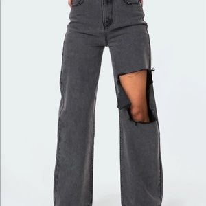 Black jeans brand edikted size large